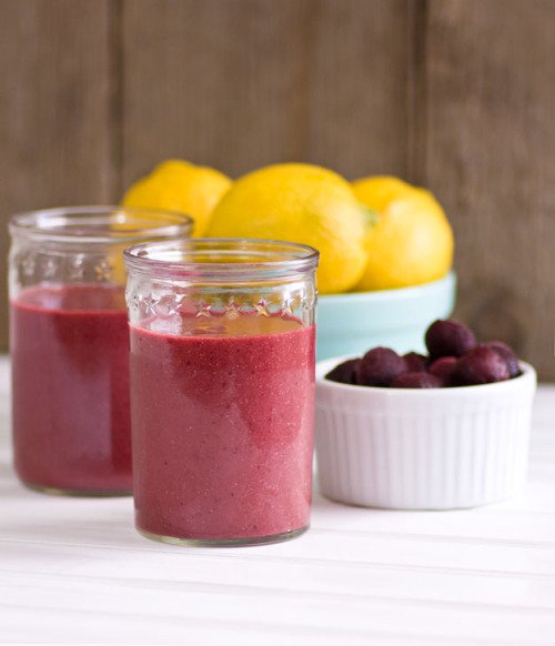 Körsbär och citron detox smoothie recept