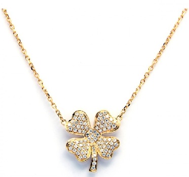 Four Leaves Clever Charm Diamond Chain