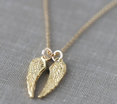 Κολιέ αλυσίδα Angel Wings σε χρυσό