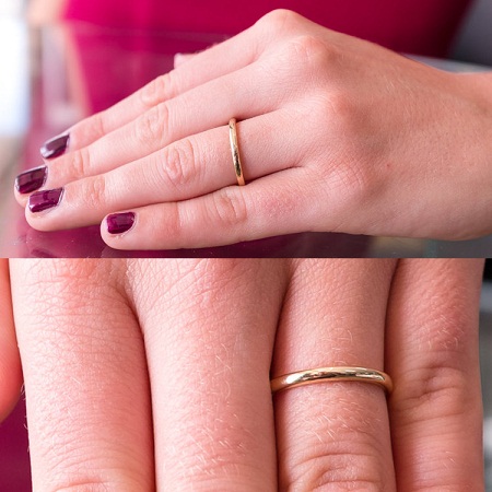 Απλά δαχτυλίδια υπόσχεσης για ζευγάρια