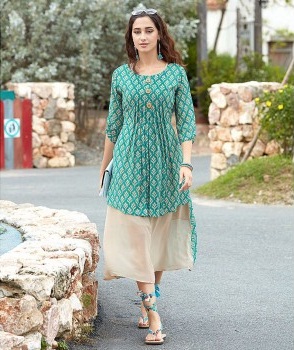 Τυπωμένο Western Kurta