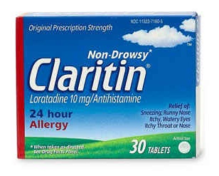 Claritin (antihistamiini) ei-rauhoittava aikuisille