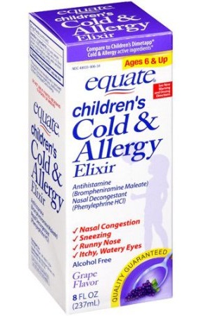 Tasapainottaa lasten kylmä- ja allergiasiirappi