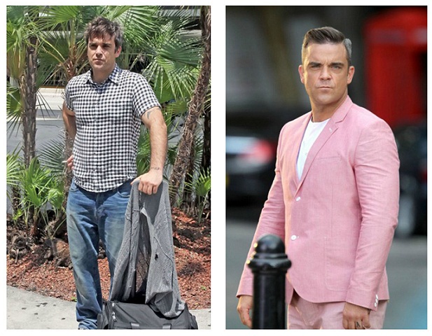 Robbie Williams ennen ja jälkeen painonpudotuksen