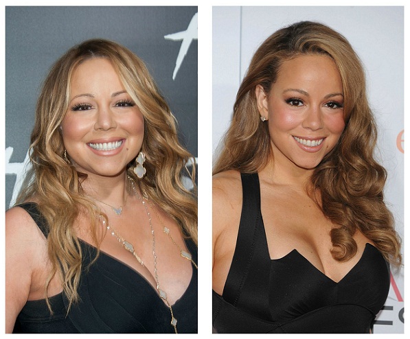 Mariah Carey ennen laihtumista ja sen jälkeen
