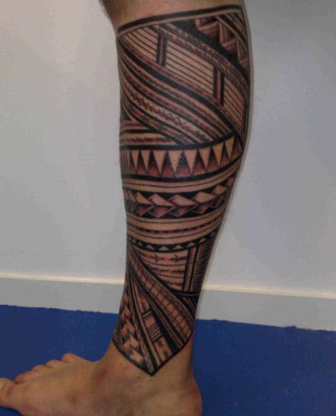 Täysi jalka Tattoo Tribal Design