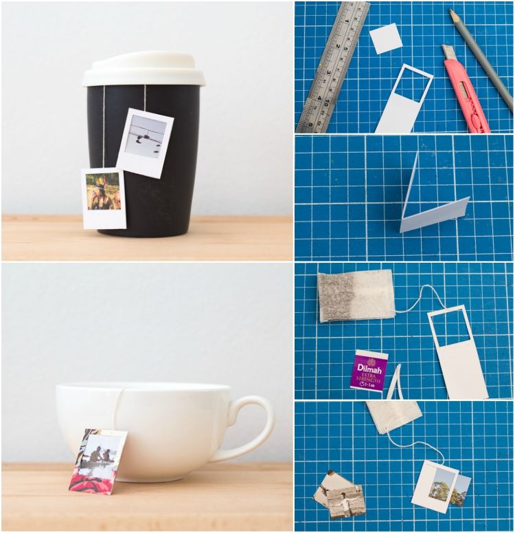 tinker kort tepåsar gör polaroidbilder själv