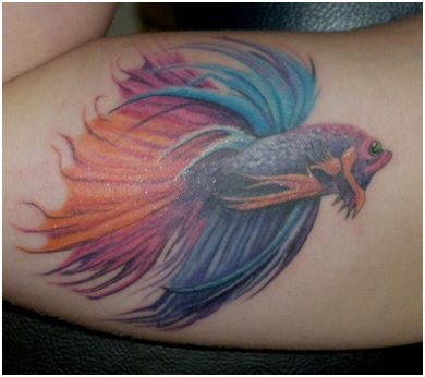 Kalan käsivarren tatuointi