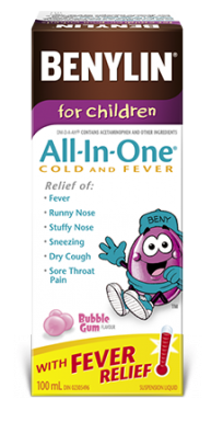 Benylin All-In-One Cold And Fever Syrup For Kids & amp; Βρέφη