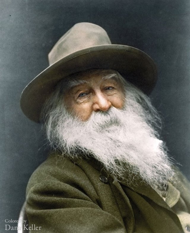 Färgat fotografi Walt Whitman 1887
