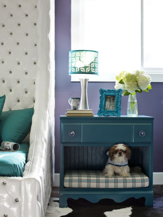 Nattbord hund säng hus design