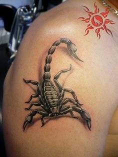 Sun Scorpion Tattoo käsivarteen