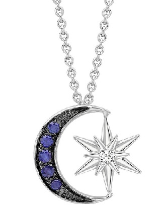 Blue Diamond Celestial Night Moon ja tähtikaulakoru