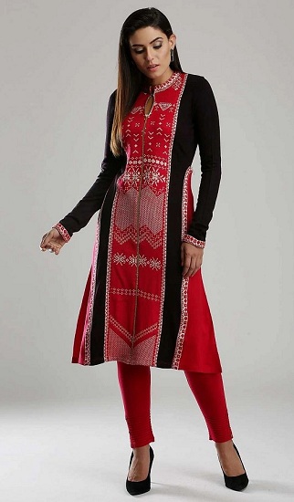 Σχεδιαστής Woolen Kurti By W