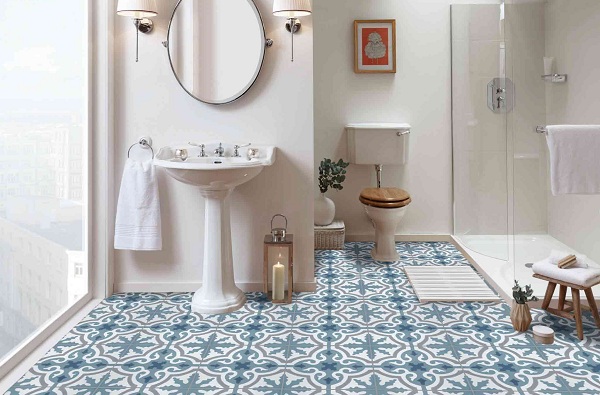 Marokon kylpyhuoneen lattialaatat