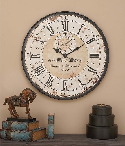 Αναλογικό καντράν Vintage ρολόι τοίχου για το σπίτι