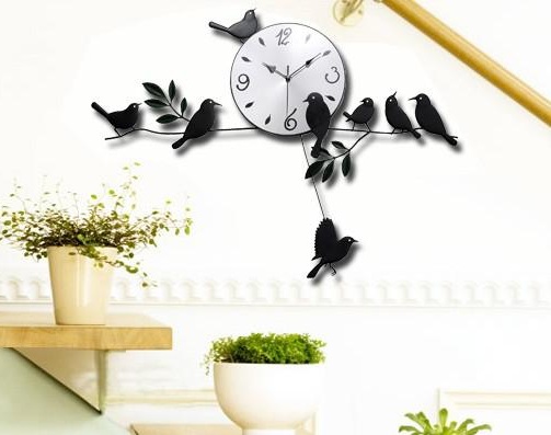 Little Birds Home Wall Clock