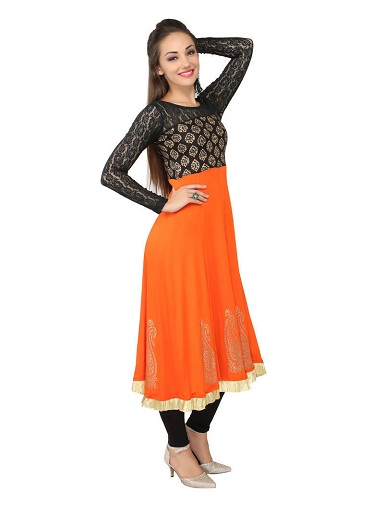 Viskoosineulejuhlajuhla Anarkali Kurti