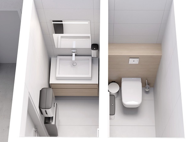 Toimiston wc -suunnittelu