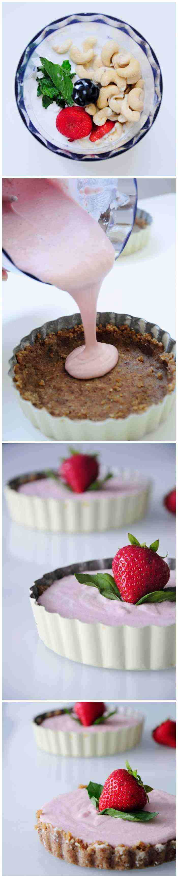 vegan-recept-tårta-cheesecake-strawberry-tartlet-variant