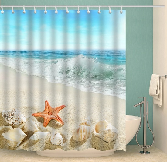 Κουρτίνες μπάνιου Seashell