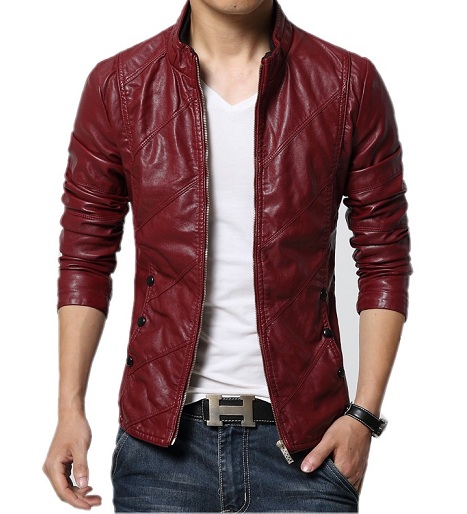 Red Leather Blazer Ανδρικά