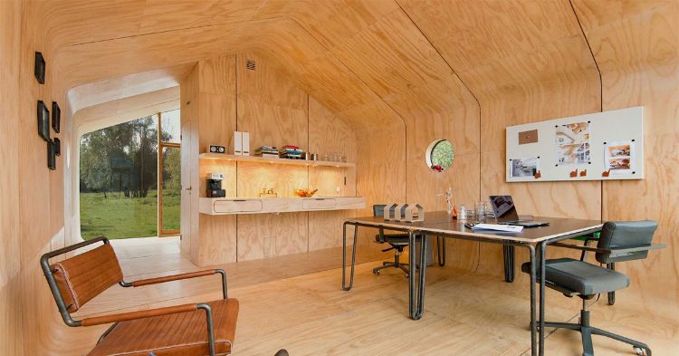 minihus bostad hus små hus mobil lägenhet små format skog hydda trä hydda lager estetiskt hållbart vardagsrum