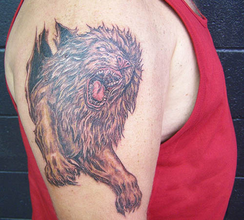 Raging Lion Tattoo miehille