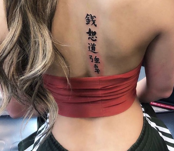 Kiinan tatuointi fontti