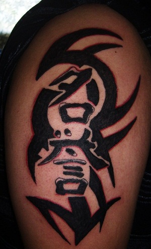 Tribal Kanji Tattoo -symbolit