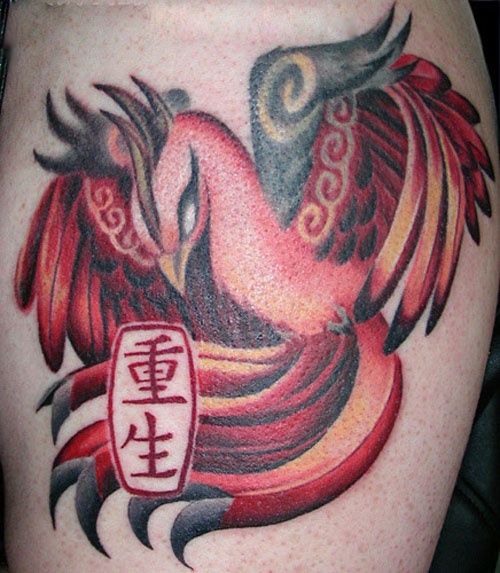 Kanji Phoenix Tattoo reisissä