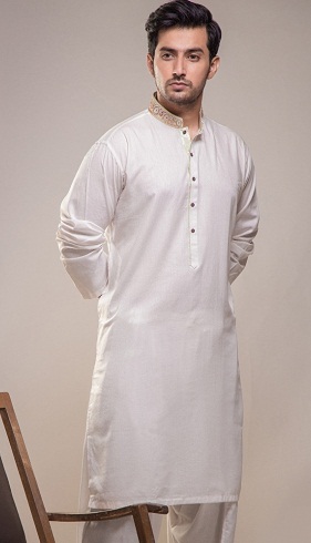 Απλοί λευκοί άνδρες Salwar Kameez