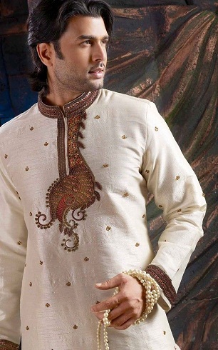 Κεντημένο Salwar Kurta για άνδρες