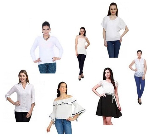 Νέα στυλ γυναικείων μπλουζών σε λευκό χρώμα
