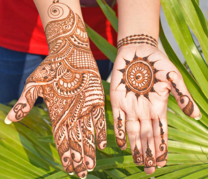 Floral Mehndi Design for Hands