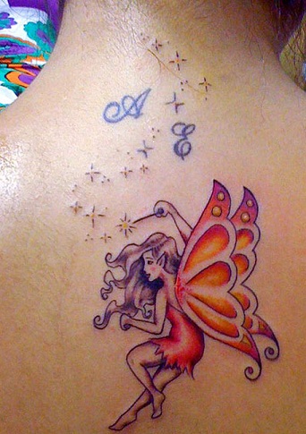 Υπέροχα σχέδια τατουάζ Magical Fairy Tattoo