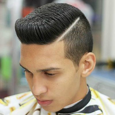 Flat Top Short Sides Zero Cut Hairstyle