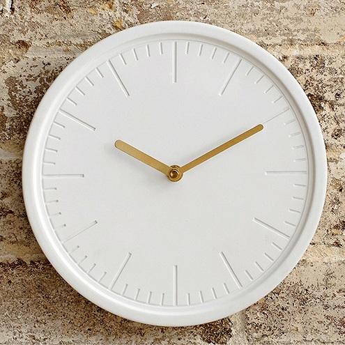 Λευκό κεραμικό μοντέρνο ρολόι τοίχου