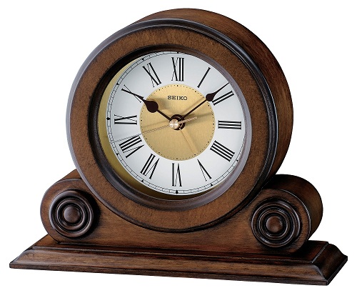 Φανταχτερό ξύλινο ρολόι γραφείου
