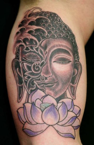 Lotus Buddha Tatuointimallit