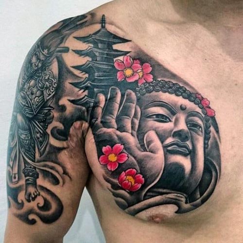 Καλύτερα σχέδια τατουάζ Buddha 8