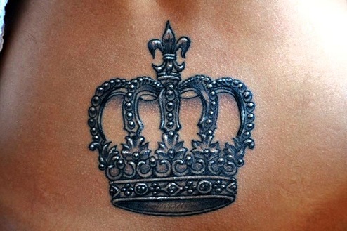 Black King Crown Tattoo -mallit