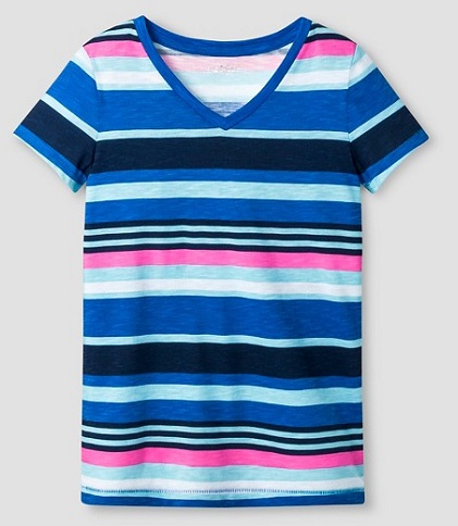 Μπλουζάκι Striped V Neck