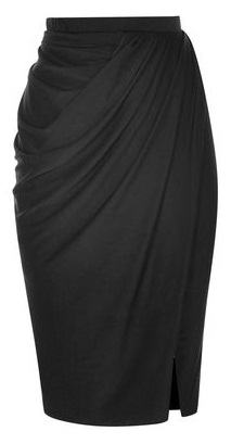 Επίσημη φούστα με μαύρο χρώμα