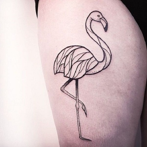 Τατουάζ εργασίας Flamingo Line
