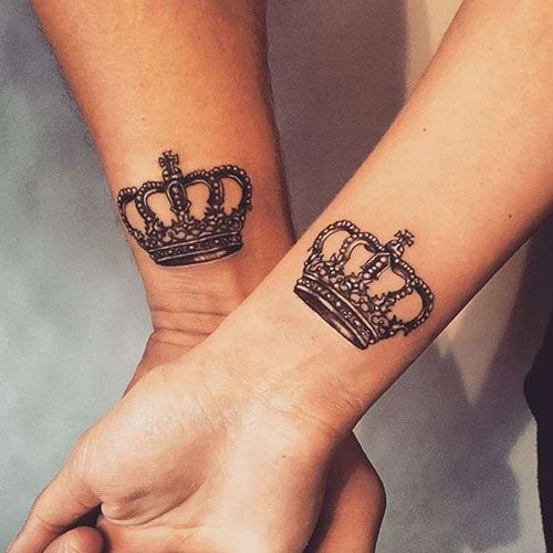 Kuninkaan ja kuningattaren tatuoinnit parhaille pariskunnille 5