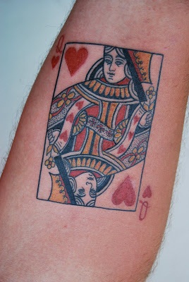 Queen -kortin tatuoinnit
