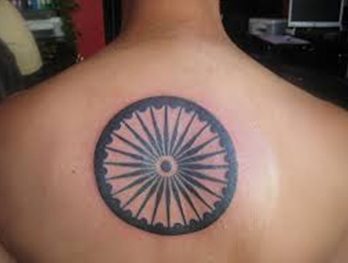 Σχέδιο τατουάζ ινδικής σημαίας