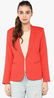 Γυναικείο χειμερινό σακάκι σε κόκκινο χρώμα