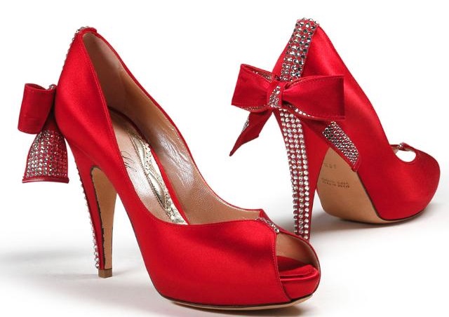 Κόκκινα νυφικά παπούτσια